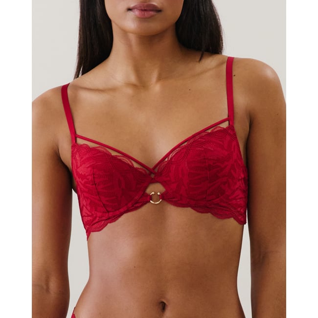 Soutien-gorge push-up en dentelle bleu HOTBUTCOMFIZ - UNDIZ