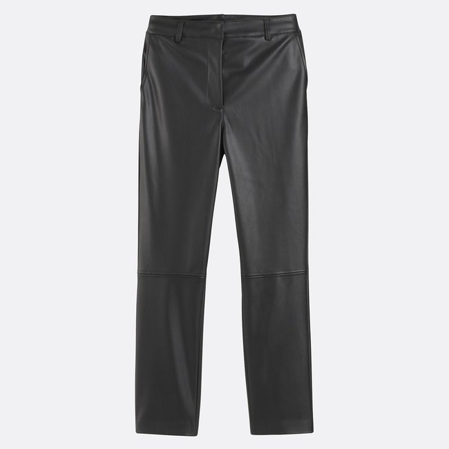 Pantalon cigarette noir <span itemprop=
