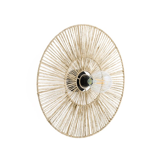 Wandleuchte Yaku, rund Ø 50 cm natur <span itemprop=