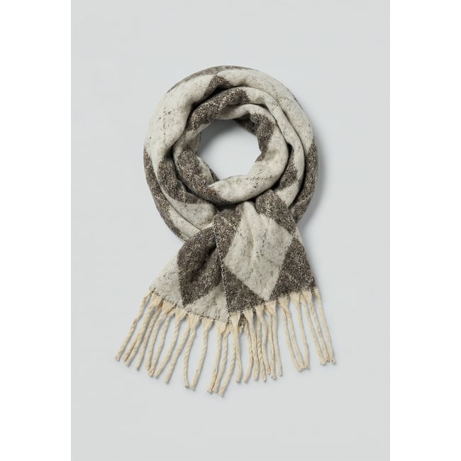 Echarpe femme motif graphique losange CAMIE - DEELUXE