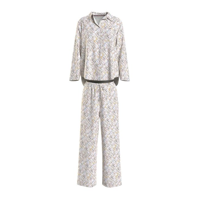 Pyjama-Set Monogram beige <span itemprop=