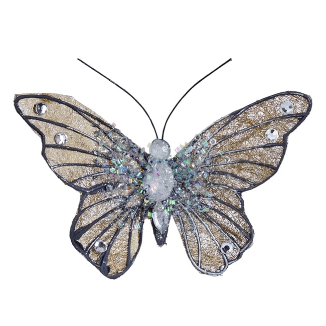 Suspension décorative papillon L13 Couleur doré <span itemprop=