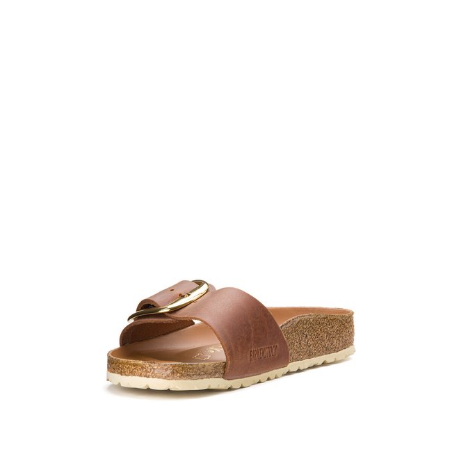 Pantoletten madrid big buckle mit grosser schnalle cognac Birkenstock La Redoute