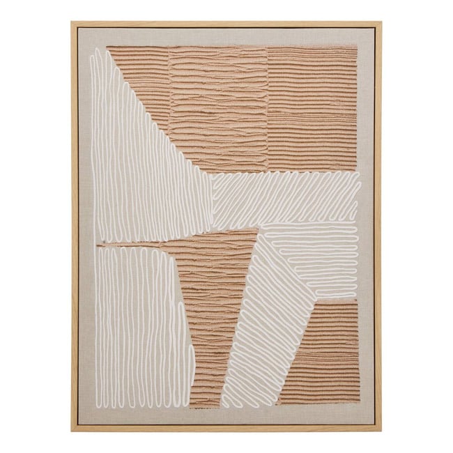 Toile imprimée encadrée motifs abstraits BAKA - ATMOSPHERA