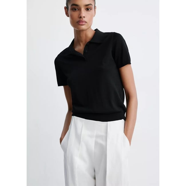 Polo en jersey de maille fine - MANGO