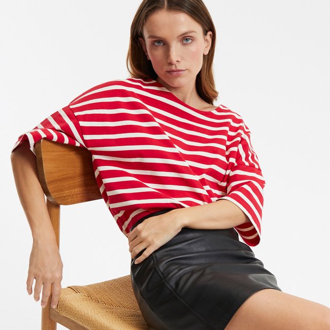 T-Shirt mit rundem Ausschnitt - LA REDOUTE COLLECTIONS