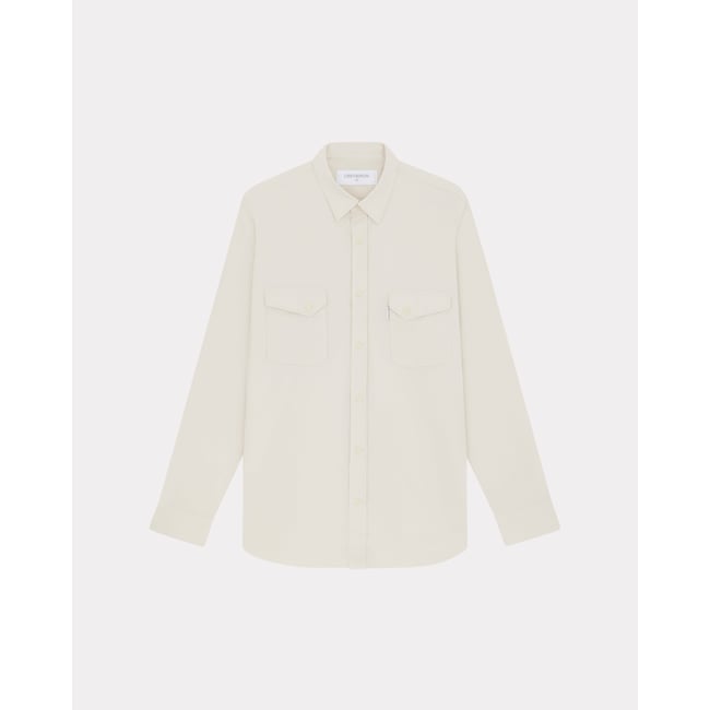 Chemise en coton MEXICO beige <span itemprop=