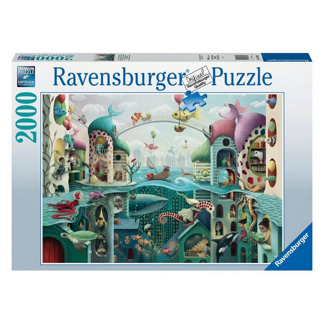 Puzzle 2000 p - si les poissons pouvaient marcher / demelsa haughton - RAVENSBURGER