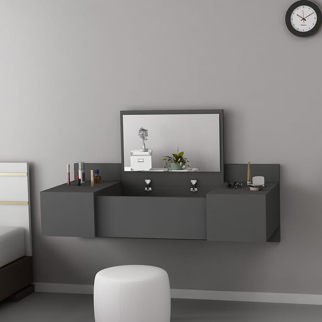 Столик туалетный, Zakkum / Заккум антрацит SO'HOME