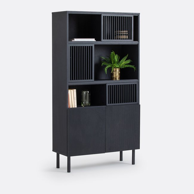 Boekenkast in fineereik, Bilbao <span itemprop=