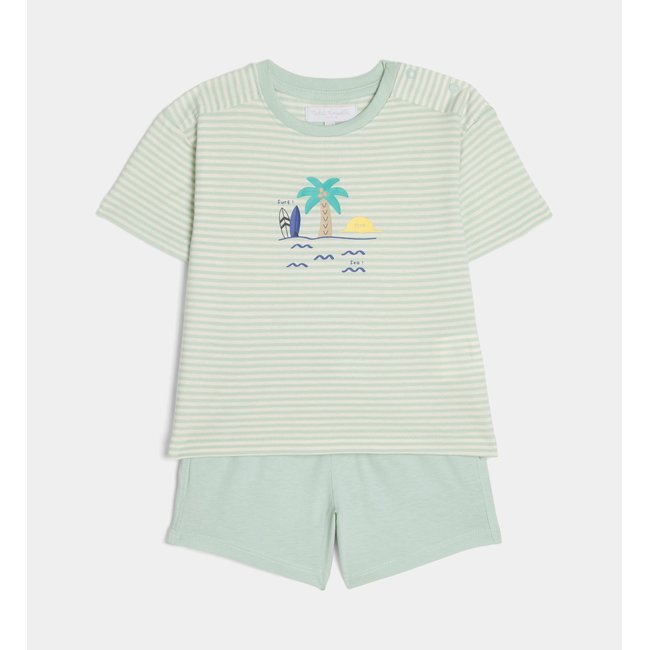 Ensemble T-shirt Et Short Batovo En Jersey De Coton - CADET ROUSSELLE