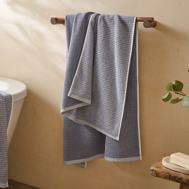 Hebden Waffle Bath Towel - YARD