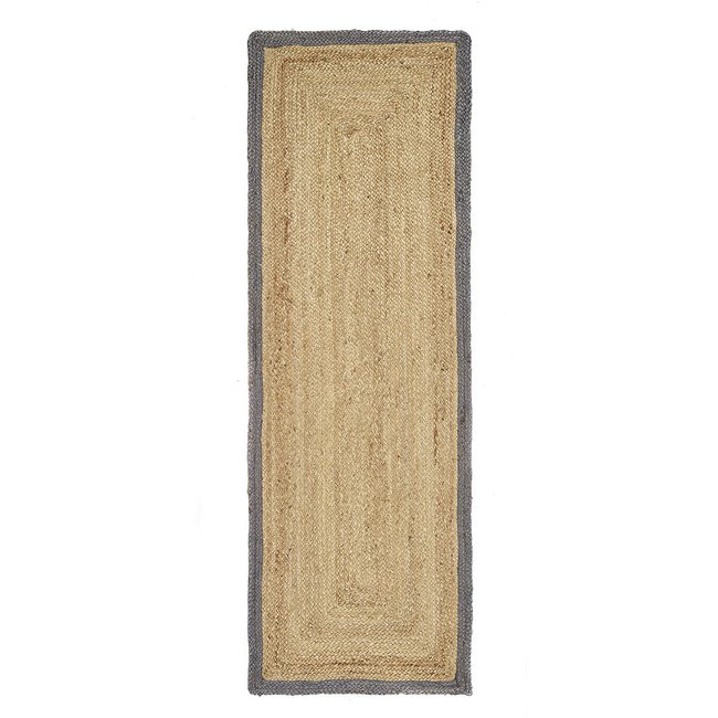 Contrast Border Jute Indoor/Outdoor Runner - SO'HOME