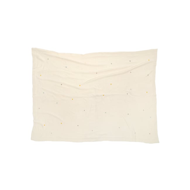 Couverture bébé coton, COOKIE beige <span itemprop=