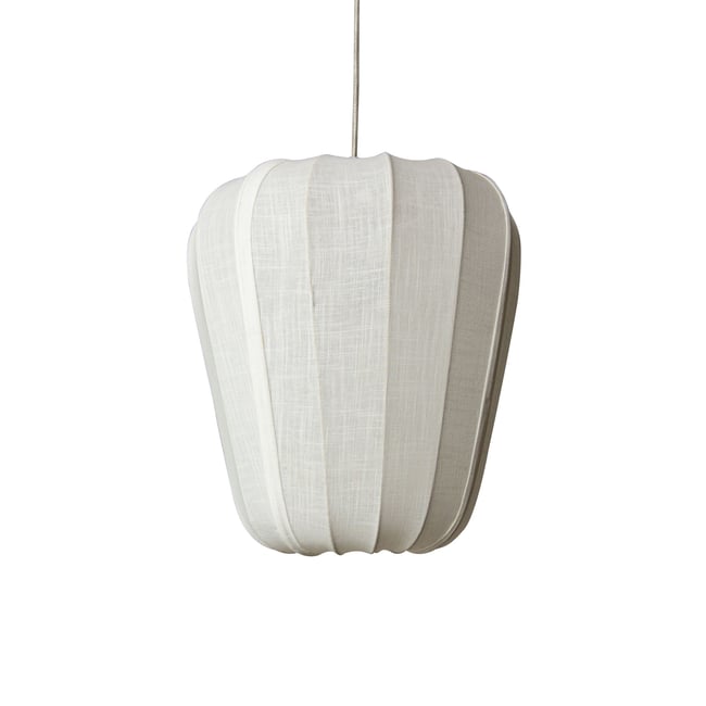 Suspension en coton ivoire et métal, ALBA Couleur blanc <span itemprop=