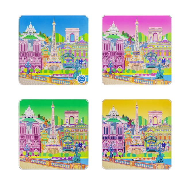 Set de 4 dessous de verre  Sous verre - PYLONES
