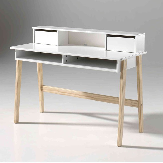 Bureau laqué Couleur blanc <span itemprop=