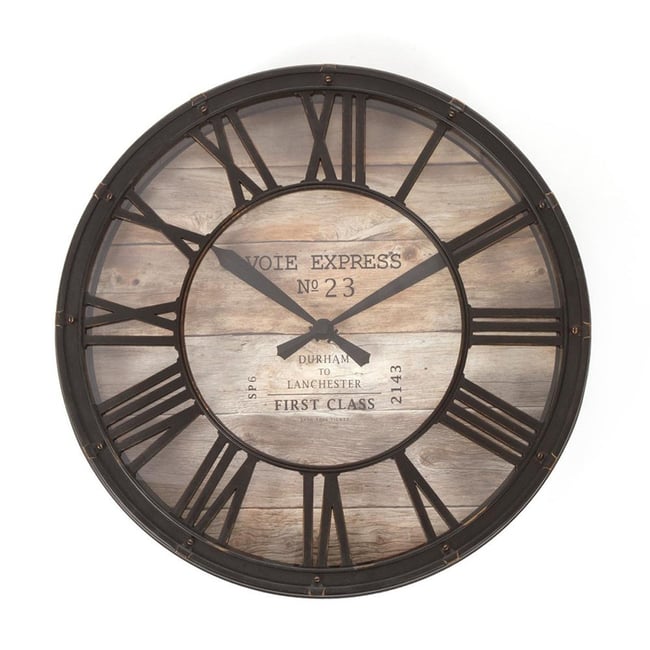 Pendule vintage Ø39 x 7,7  d'épaisseur Couleur v002228 <span itemprop=