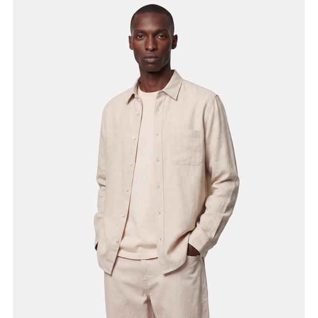 Chemise rirflan droite en coton bio - GALERIES LAFAYETTE