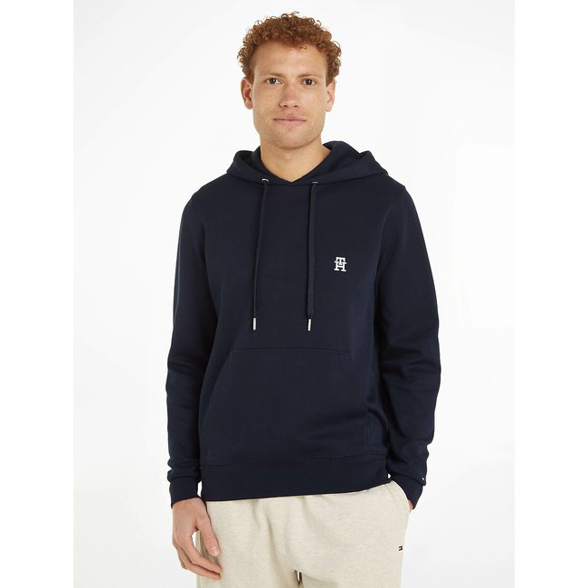 Felpa con cappuccio Monogram blu scuro TOMMY HILFIGER
