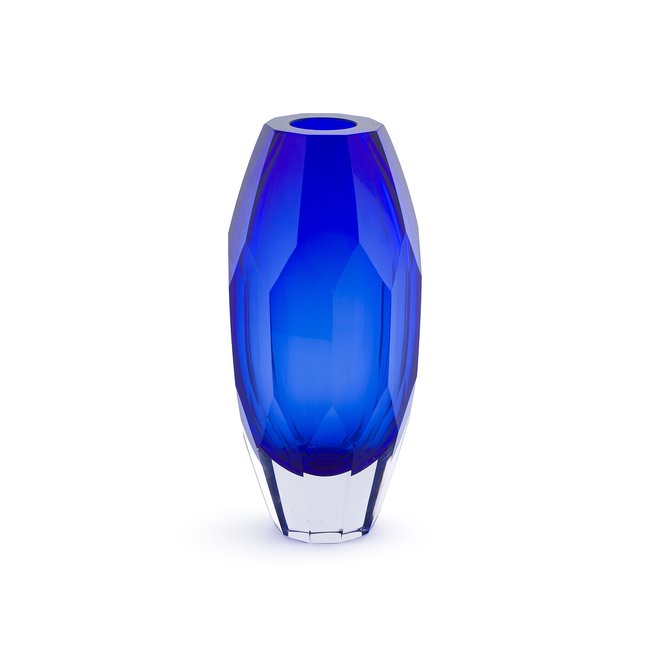 Jarrón de cristal grueso, T1, Veneto azul <span itemprop=