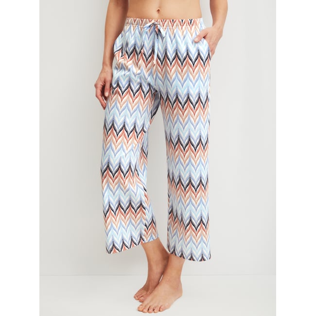 Pantalon de pyjama 7/8 Coton FAVOURITES TILES aura blue <span itemprop=
