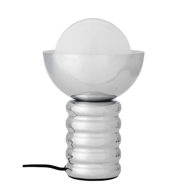 Lampe de table sphère métal design  Spike Couleur chromé <span itemprop=