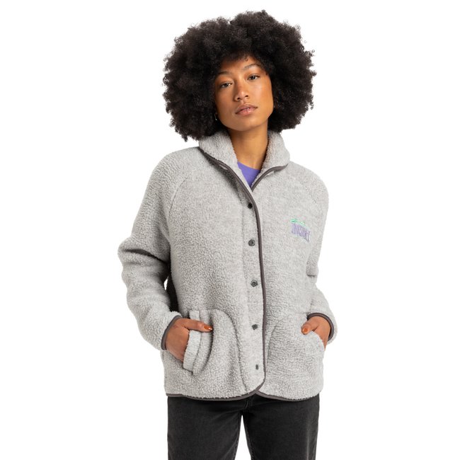 Gilet polaire SHERPA HEATHER gris light grey heather <span itemprop=