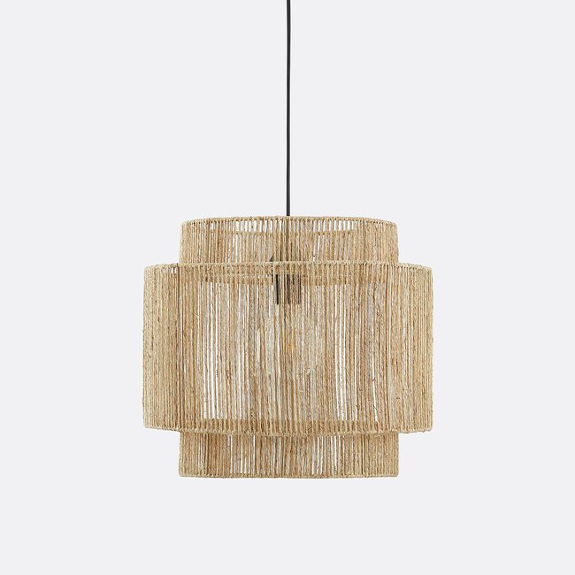 Suspension double Ø40 cm, Yaku Couleur naturel <span itemprop=