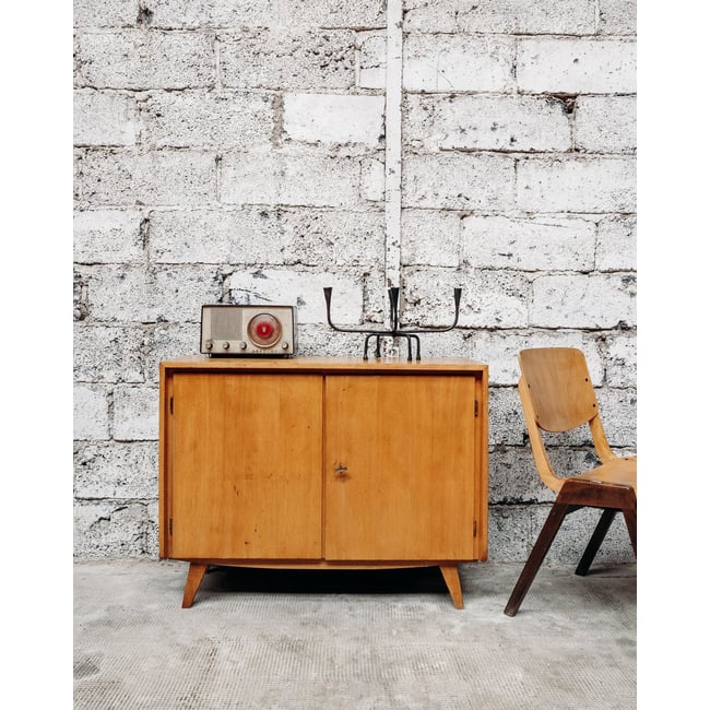 Buffet bas en bois Oscar N°106 - Bon état Couleur bois <span itemprop=
