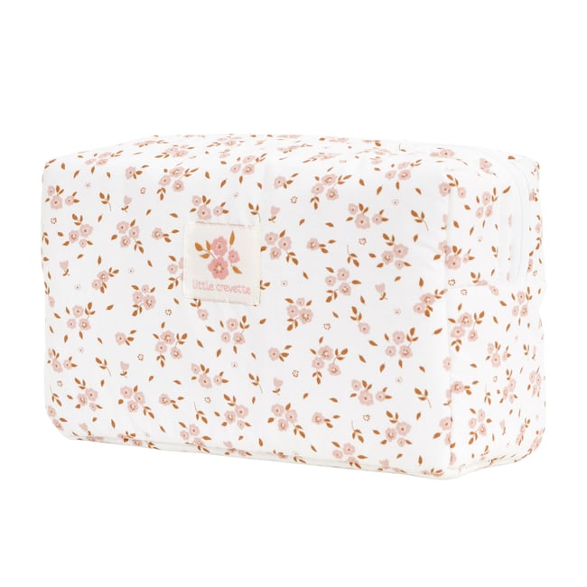 Trousse de toilette coton bio THAIS rose <span itemprop=