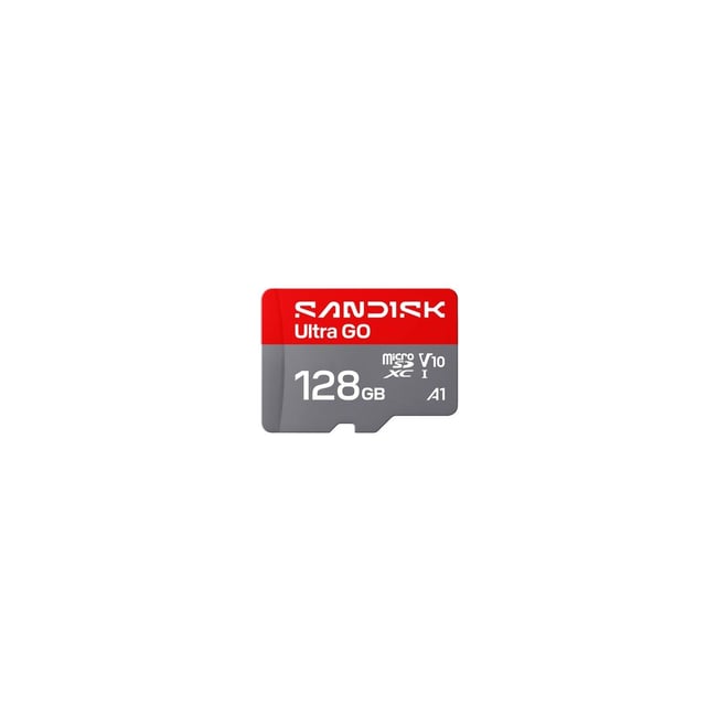 Carte Micro SD Ultra GO uSD 128Go 190MBs C10 UHS - SANDISK