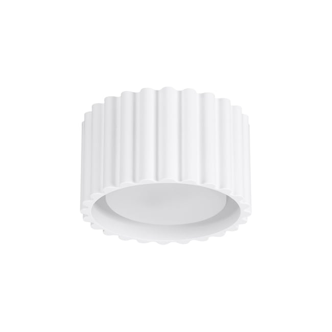 Plafonnier Aluminium Blanc Gx53 1 Aura Couleur blanc <span itemprop=