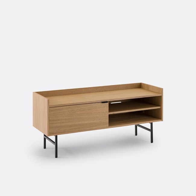 Volga 130cm Small Oak TV Unit, oak, LA REDOUTE INTERIEURS