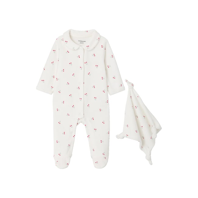 Coffret dors bien et doudou naissance écru <span itemprop=