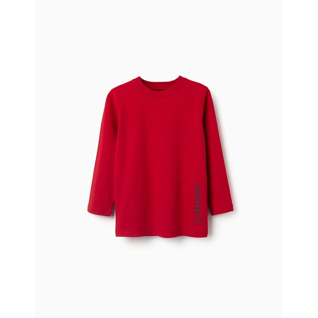T-shirt en coton à manches longues avec imprimé ZY - ZIPPY