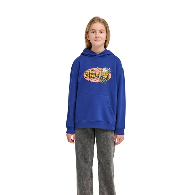 Sweat capuche TIMBER CARRY bleu bellweather blue <span itemprop=