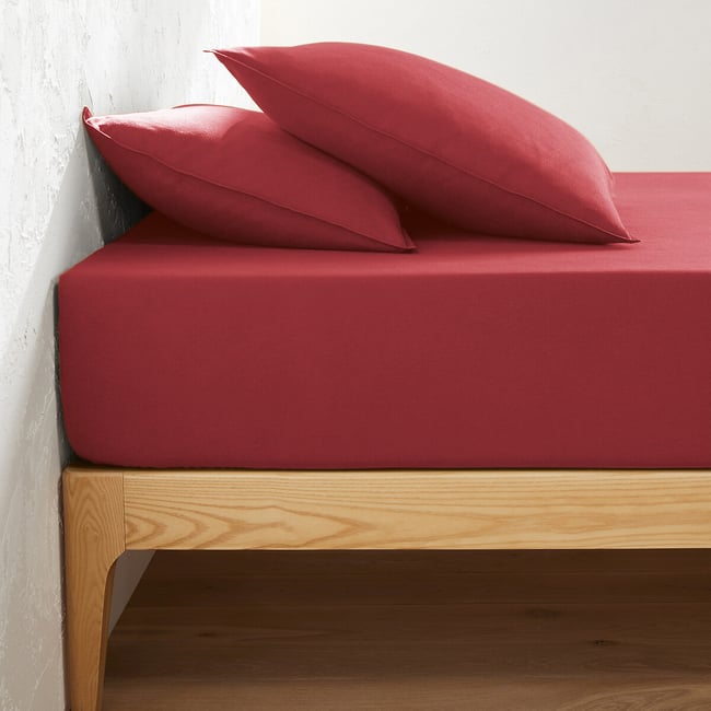 Clara 30cm Brushed Cotton Fitted Sheet - LA REDOUTE INTERIEURS