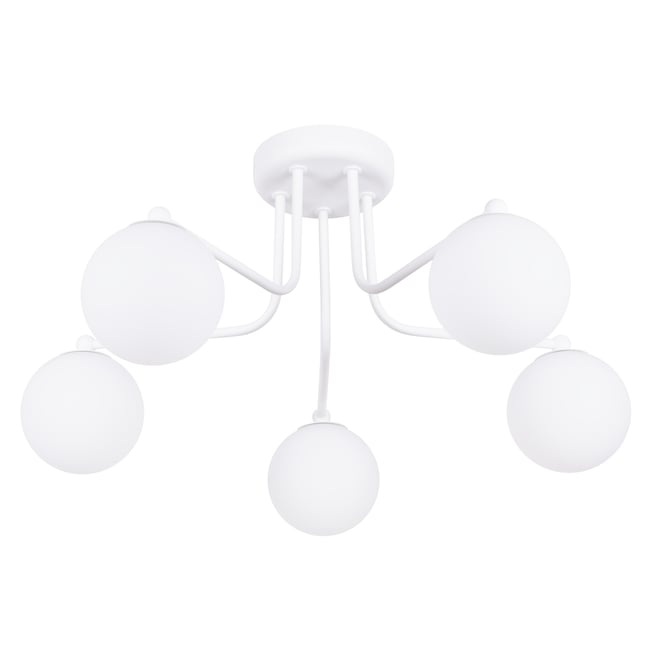 Lustre Acier Blanc G9 5 Astral Couleur blanc <span itemprop=