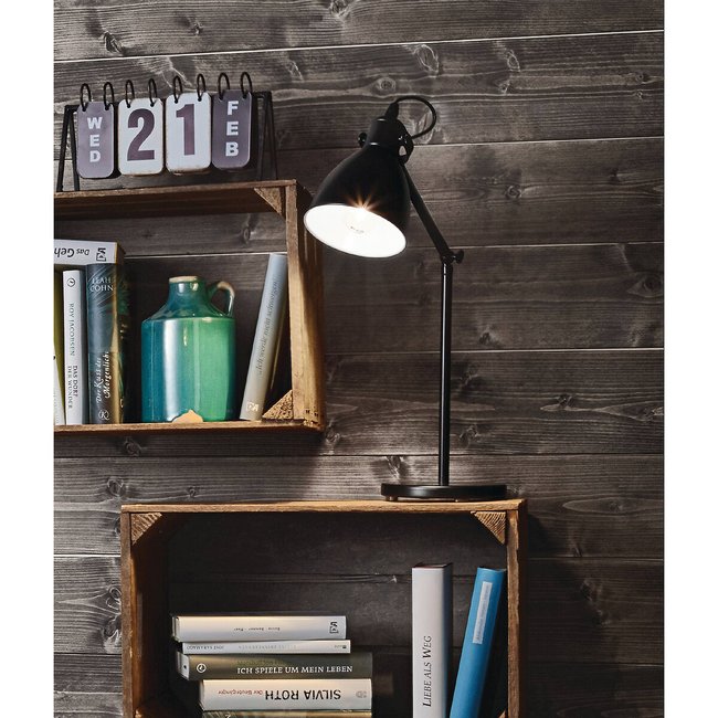 Candeeiro de mesa Priddy, EGLO preto/branco <span itemprop=