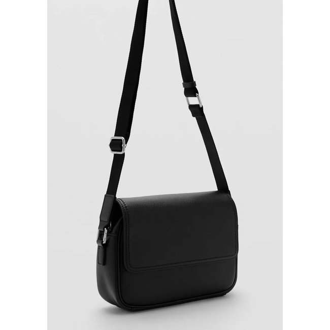 Sac anse en cuir noir <span itemprop=