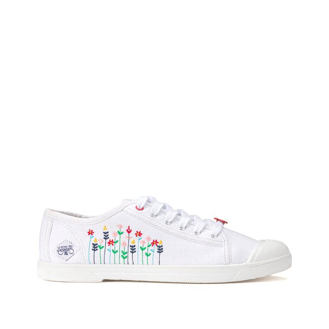 Sneakers Basic 02 weiss bedruckt <span itemprop=