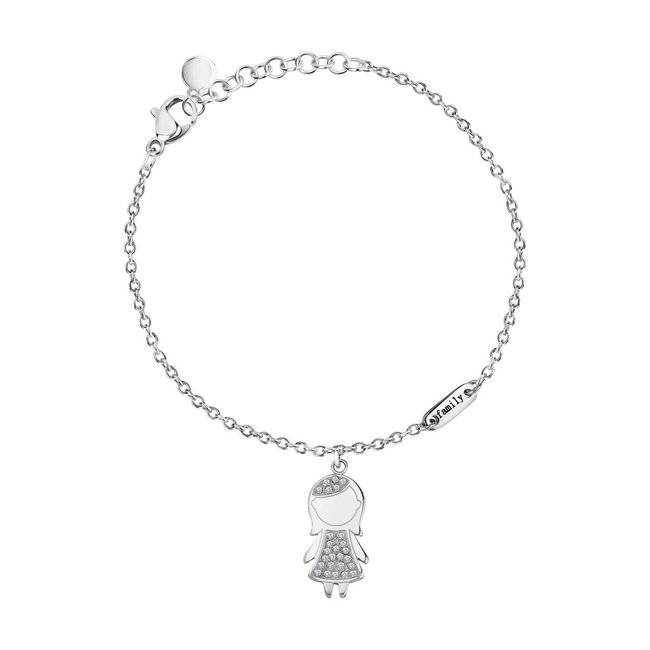 Bracelet en acier DOLCICOCCOLE argent <span itemprop=
