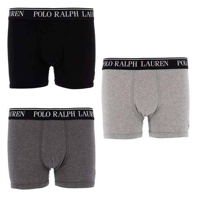 Lote de 3 boxers júnior cinzento + preto <span itemprop=