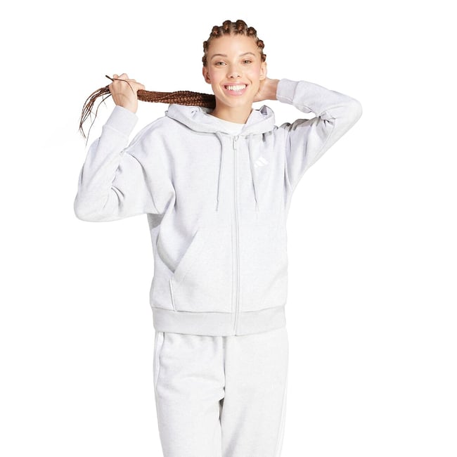 Sweat zippé, à capuche, ESSENTIALS LINEAR - ADIDAS SPORTSWEAR
