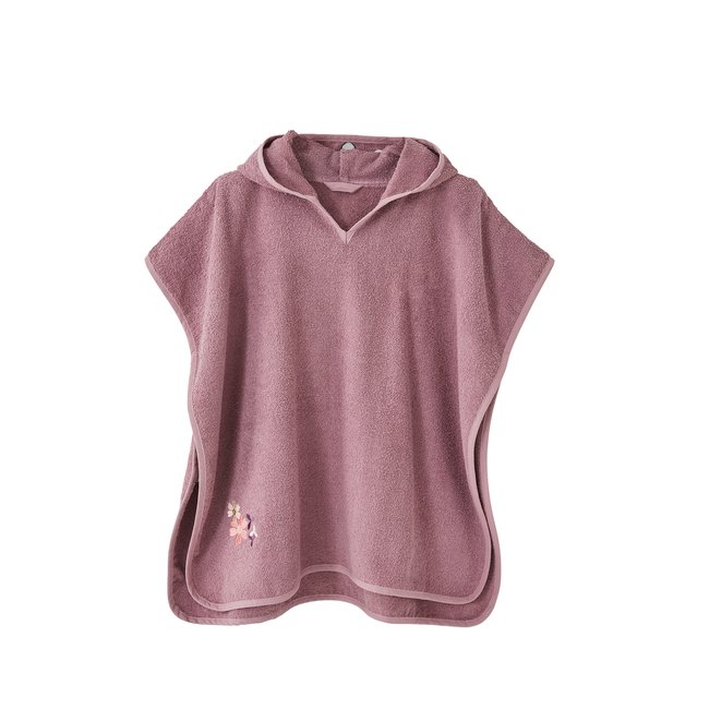 Poncho de bain Biche parme <span itemprop=