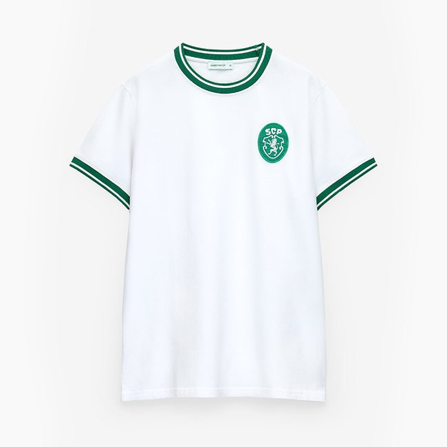 T-shirt Retro Cycling, Sporting Clube de Portugal branco <span itemprop=