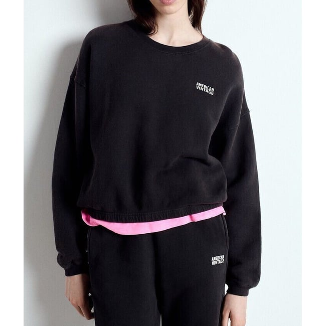 Sweat col rond IZUBIRD réglisse <span itemprop=