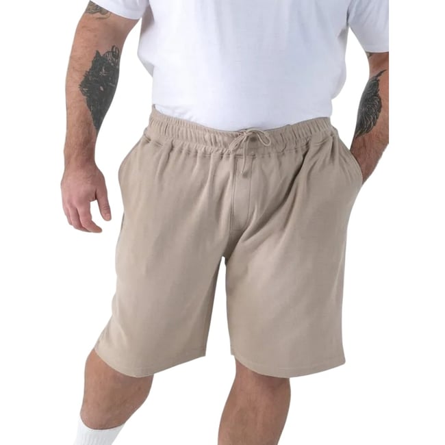 Short motif/style uni MITCHELL gris / beige <span itemprop=