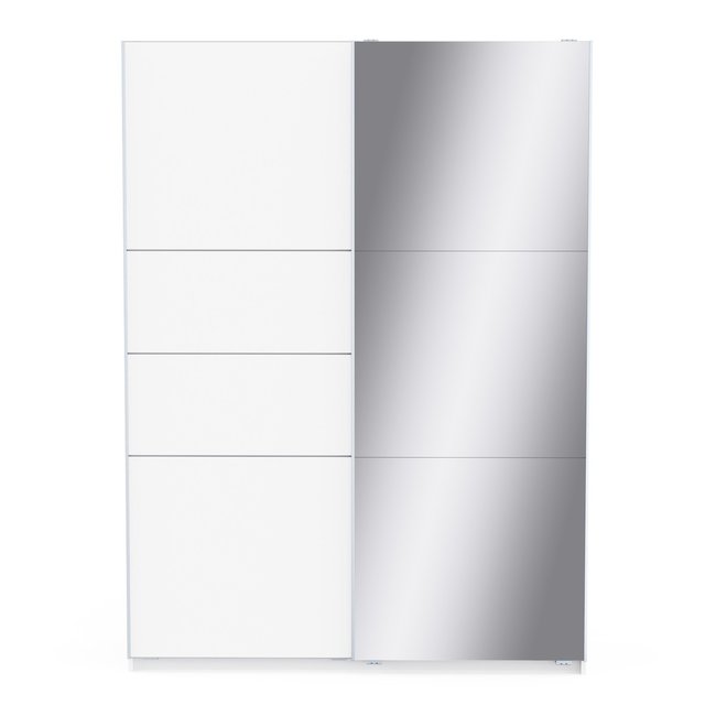 Armoire 2 portes coulissantes LINE Couleur blanc <span itemprop=